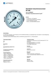 AFRISO_ROHRFEDER-INDUSTRIEMANOMETER-RF160I-ROHRFEDER-INDUSTRIEMANOMETER-TYP-D4_85360451_DEU_CHE.PDF