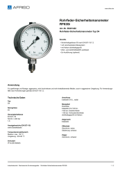 AFRISO_ROHRFEDER-SICHERHEITSMANOMETER-RF63SI-ROHRFEDER-SICHERHEITSMANOMETER-TYP-D4_85401402_DEU_CHE.PDF