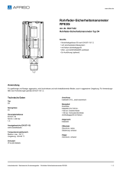 AFRISO_ROHRFEDER-SICHERHEITSMANOMETER-RF63SI-ROHRFEDER-SICHERHEITSMANOMETER-TYP-D4_85417432_DEU_CHE.PDF