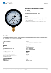 AFRISO_ROHRFEDER-GLYZERINMANOMETER-RF50GLY-ROHRFEDER-GLYZERINMANOMETER-TYP-D6_85059601_DEU_CHE.PDF