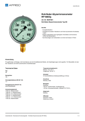AFRISO_ROHRFEDER-GLYZERINMANOMETER-RF160GLY-ROHRFEDER-GLYZERINMANOMETER-TYP-D8_85257801_DEU_CHE.PDF
