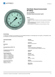 AFRISO_ROHRFEDER-GLYZERINMANOMETER-RF160GLY-ROHRFEDER-GLYZERINMANOMETER-TYP-D8_85270831_DEU_CHE.PDF