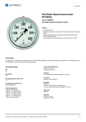 AFRISO_ROHRFEDER-GLYZERINMANOMETER-RF160GLY-ROHRFEDER-GLYZERINMANOMETER-TYP-D8_85255811_DEU_CHE.PDF