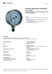 AFRISO_ROHRFEDER-MANOMETER-RF100KTGLY-ROHRFEDER-STANDARDMANOMETER-FUER-DIE-KAELTETECHNI_85233802_DEU_CHE.PDF