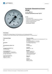AFRISO_ROHRFEDER-EDELSTAHLMANOMETER-RF40E-ROHRFEDER-EDELSTAHLMANOMETER-TYP-D3_85021312_DEU_CHE.PDF