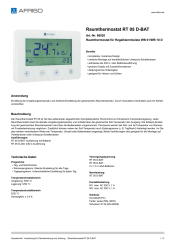 AFRISO_RAUMTHERMOSTAT-RT-05-D-BAT-RAUMTHERMOSTAT-FUER-REGELKLEMMLEISTE-WB-01-WB-10-D_86020_DEU_CHE.PDF