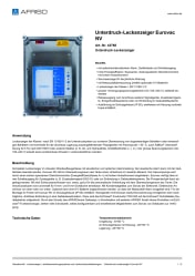 AFRISO_UNTERDRUCK-LECKANZEIGER-EUROVAC-NV-UNTERDRUCK-LECKANZEIGER_43788_DEU_CHE.PDF