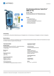 AFRISO_DRUCKMESSUMFORMER-HYDROFOX--DMU-07-FG-DRUCKMESSUMFORMER-FUER-FUELLSTANDMESSUNG_31553_DEU_CHE.PDF