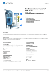 AFRISO_DRUCKMESSUMFORMER-HYDROFOX--DMU-07-FG-DRUCKMESSUMFORMER-FUER-FUELLSTANDMESSUNG_31809_DEU_CHE.PDF