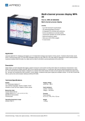 AFRISO_DATA-SHEET_MULTI-CHANNEL-PROCESS-DISPLAY_MPA-20_MPA-20-02020302_ENG_GBR.PDF