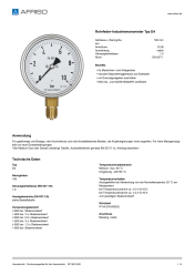 AFRISO_DATENBLATT_ROHRFEDER-INDUSTRIEMANOMETER-TYP-D4_RF160I-D401_P22200_DEU_CHE.PDF