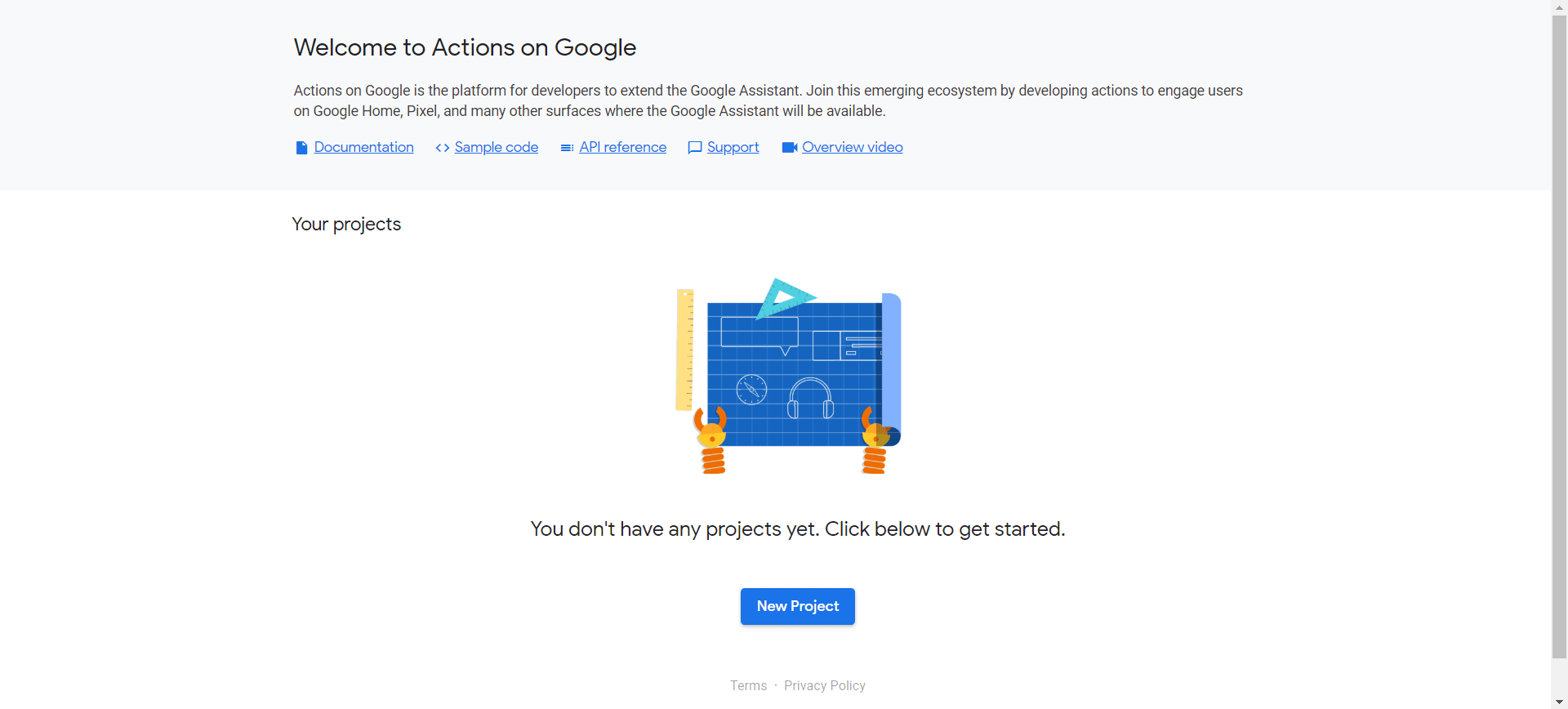 Google Actions Console