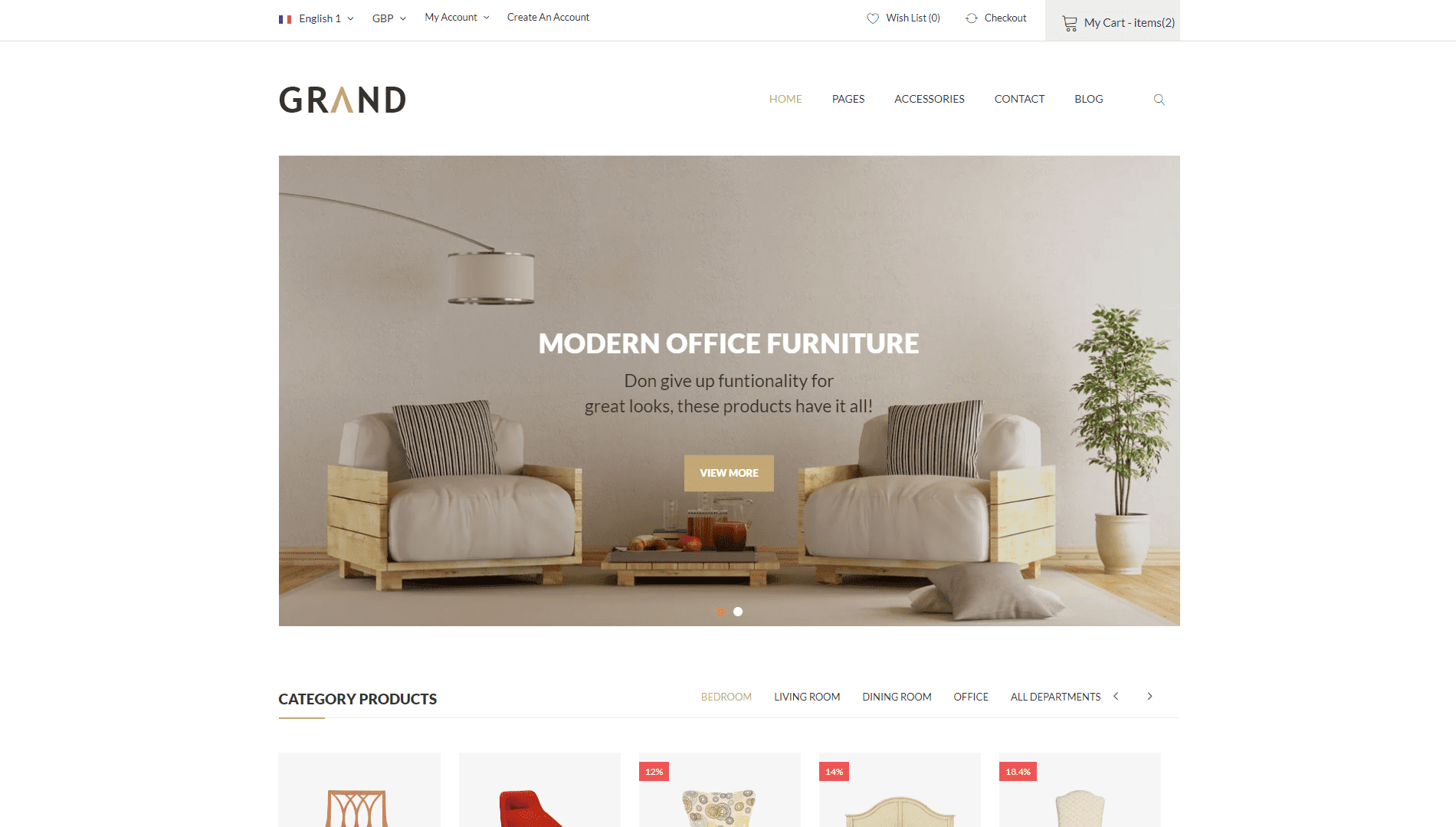 Grand - Furniture HTML Template