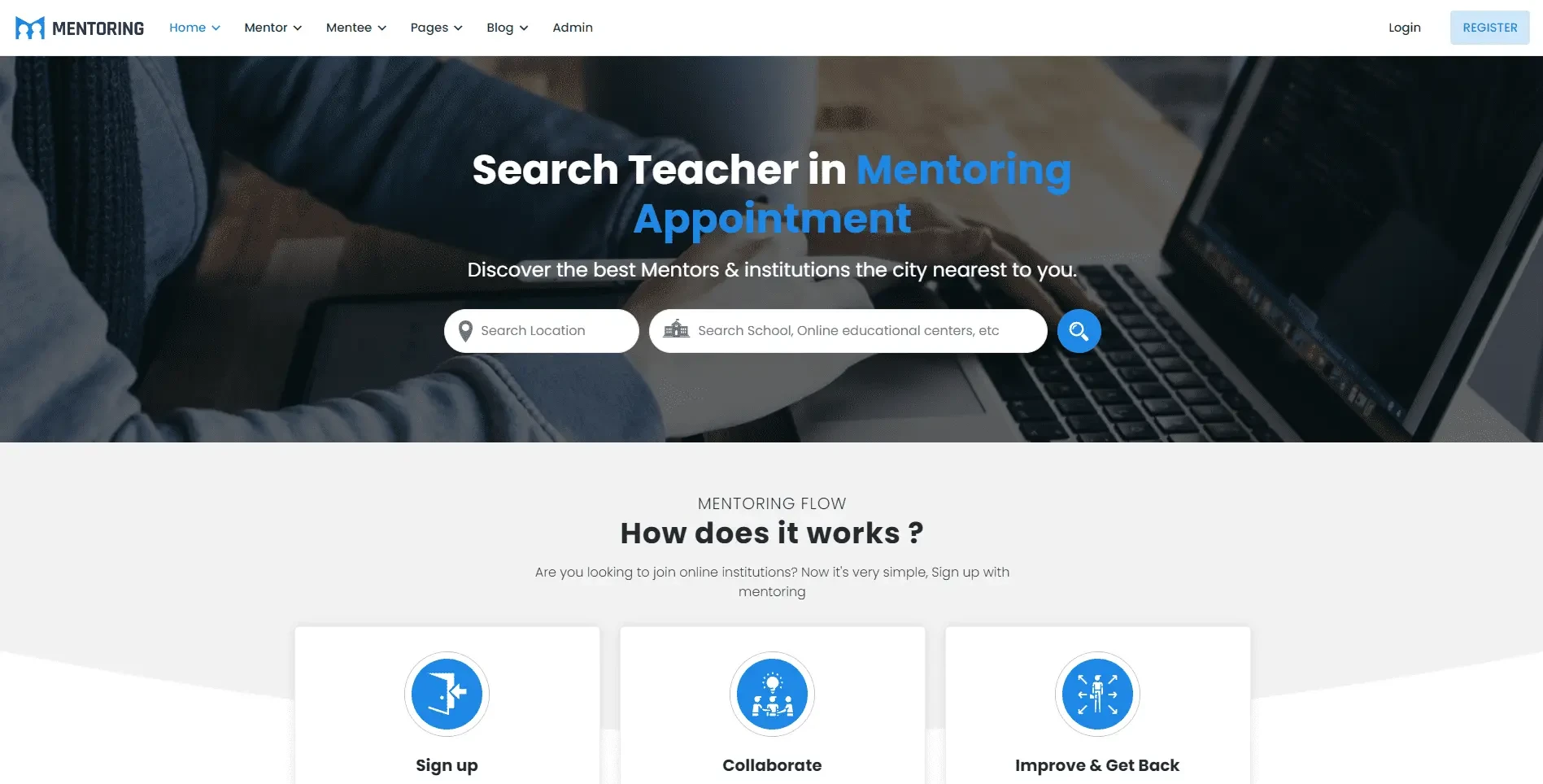 Mobile eLearning & Mentor Booking LMS Template
