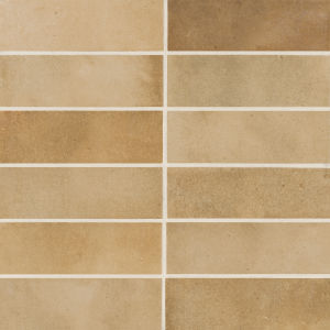 Makoto 2.5" x 10" Matte Ceramic Wall Tile in Umi Terracotta