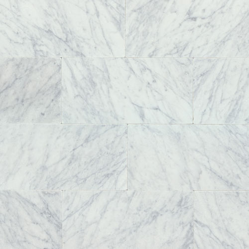 Suave Tumbled 12" X 24" Marble Tile in White Carrara