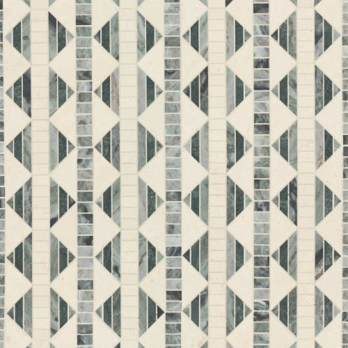 Nomadika Nordik Knot Mosaic in Forest Green