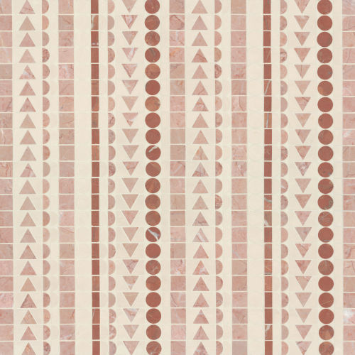 Nomadika Skandi Stripe Mosaic in Dusty Mauve