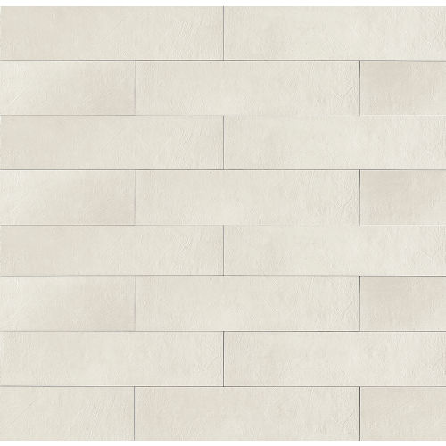 Abitare La Terra 8" x 32" Matte Porcelain Tile in Bianco