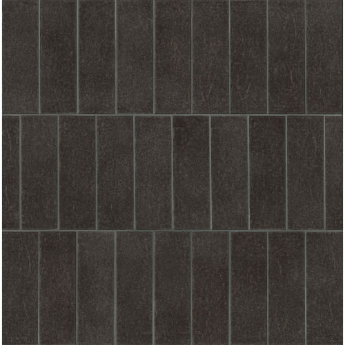 Abitare La Terra 2 1/2" x 8" Gloss Ceramic Wall Tile in Carbone
