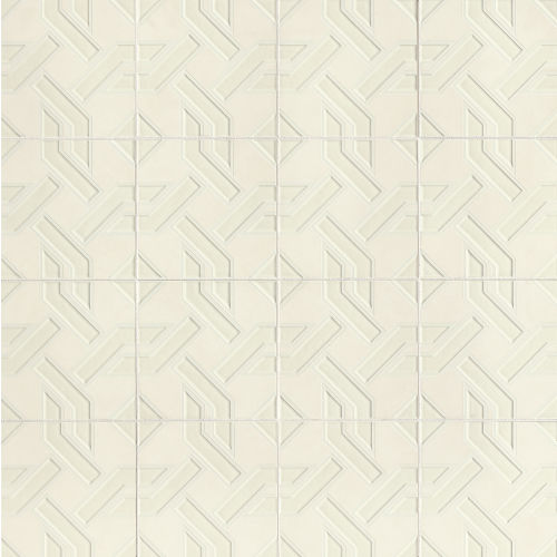 Feel 8" x 8" The Adventurist Porcelain Tile in Pure White