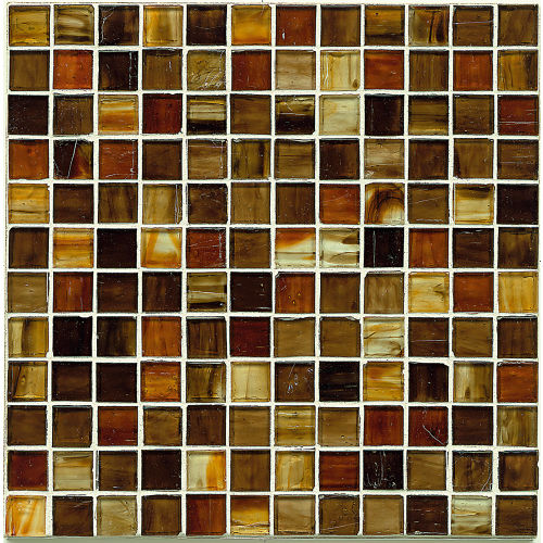 Fusion 1" x 1" Glass Mosaic Blend in Maharaja