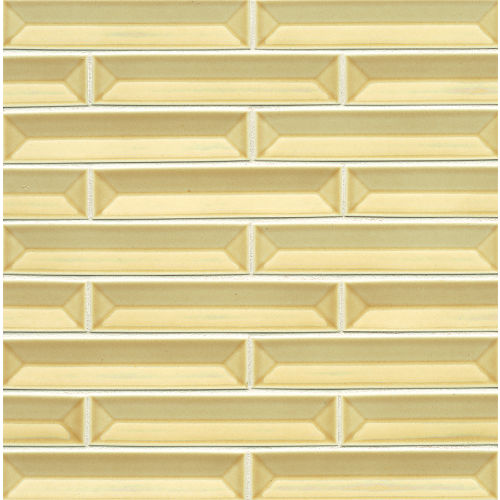 Half Baked 1 1/4" x 6"  Porcelain Gloss Bars Mosaic in Butter Me Up