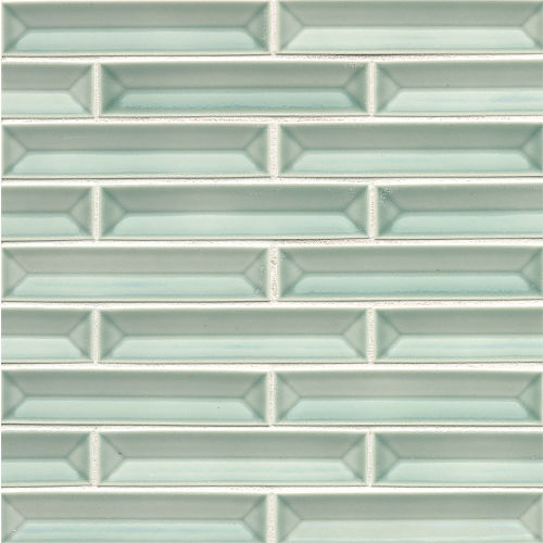 Half Baked 1 1/4" x 6" Porcelain Gloss Bars Mosaic in Icing On The Cake