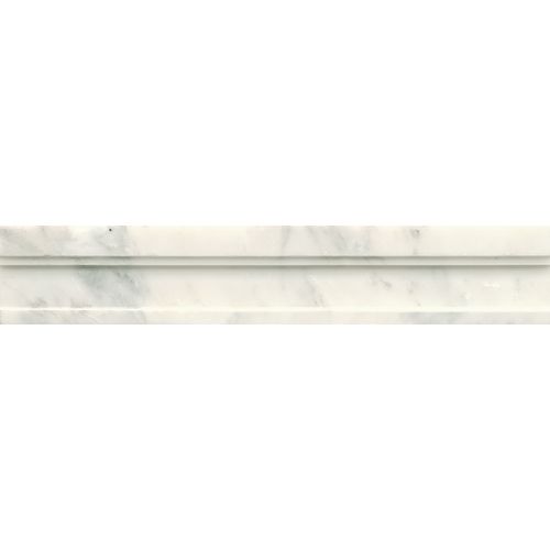 London Calling 2 1/2" x 12" Honed Marble Rail Molding in Cloudy