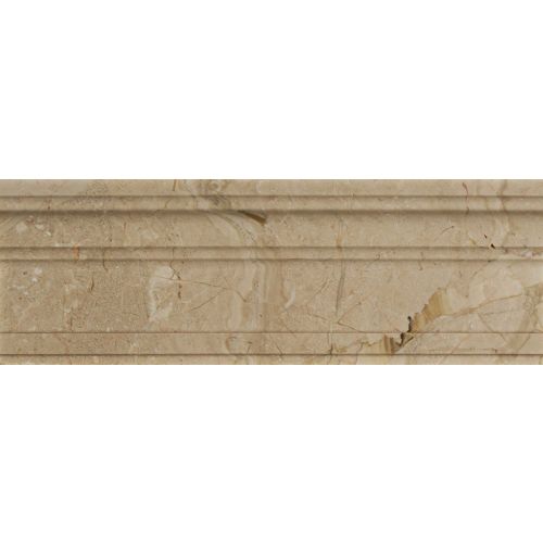 Mod Rocks 4" x 12" Honed Marble Base/Crown Molding in Chantarelle