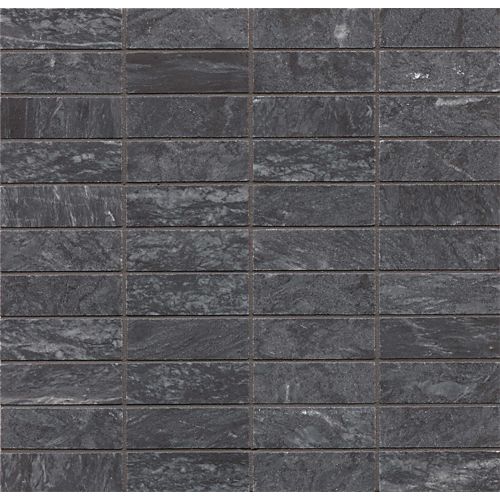 Mod Rocks 1" x 3" Mod Blocks Honed Marble Mosaic in Flannel