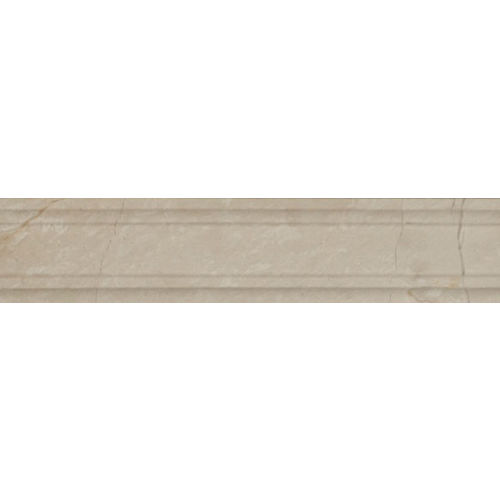 Rock Glamorous 2 1/2" x 12" Honed Marble Cornice in Aegean Cream