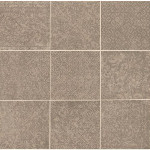 Siena 8" x 8" Porcelain Field Tile in Ice (8 Piece Pattern)