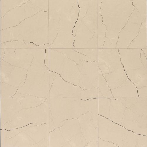 Suave Due 16" x 16" Smooth Finish Marble Tile in Lynx