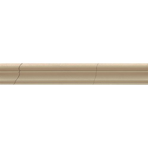 Suave Due 1 3/4" x 12" Smooth Finish Marble France Rail in Lynx