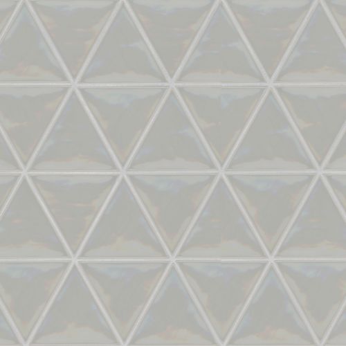 Tongue In Chic 5" x 6" Gloss Triangle Wall Tile in Cement To Happen