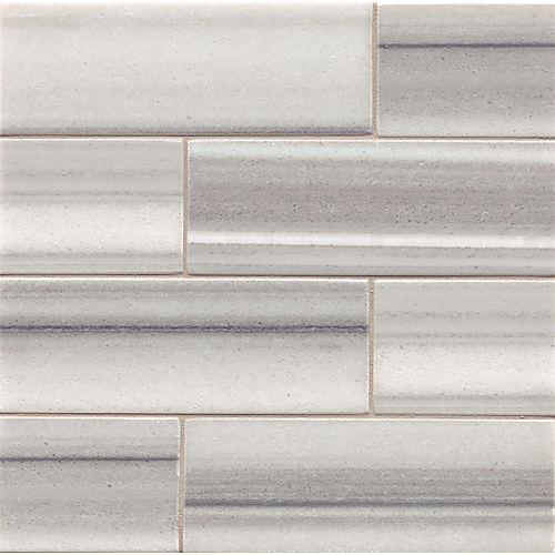 Vanity 3" x 8" Honed Marble Tile in Mamara Grey
