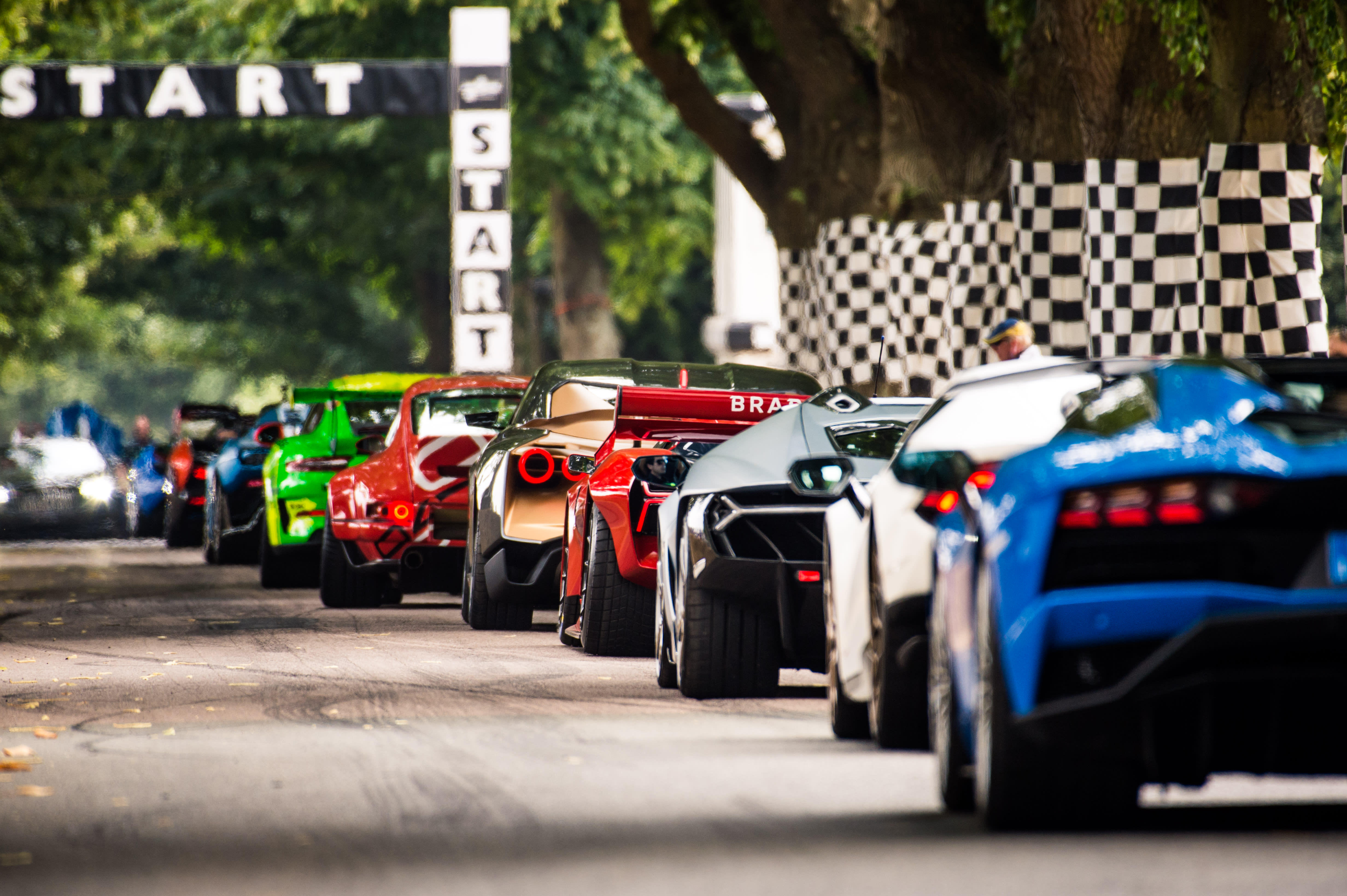 Cars ready to race at Goodwood Festival of Speed 