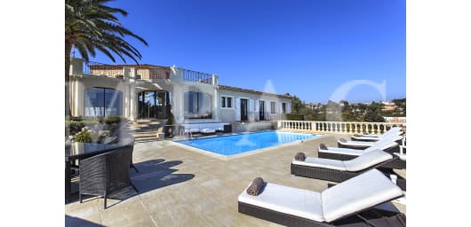 REF 1248 - Villa vue mer panoramique à louer, proche Centre Cannes