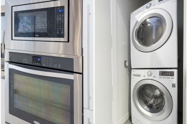 Microwave and oven - washer and dryer
