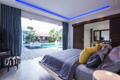 view from the bedroom 2 and its private en-suite bathroom in the background