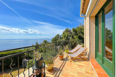 terrasse vue mer attenante au séjour