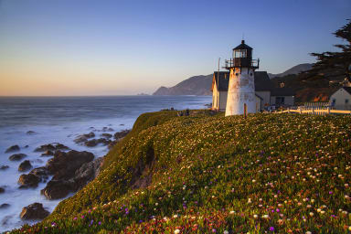 The Point Montara Light in Montara by the Sea, California
