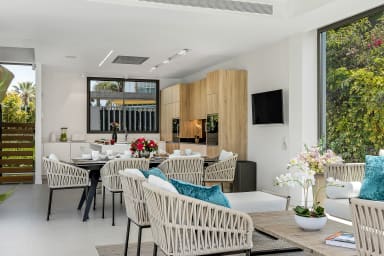 Kitchen, Dining, Living