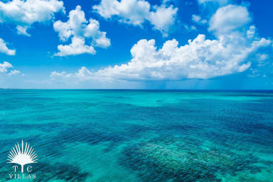 Grace Bay Beach and Smith's Reef as seen from Villa Sandpiper.