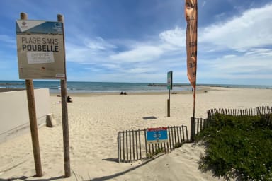 La plage à 50 m de la maison