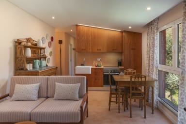 Livingroom and dining area and kitchen
