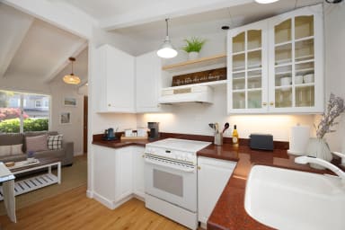 Modern kitchenette fully equipped for convenient cooking