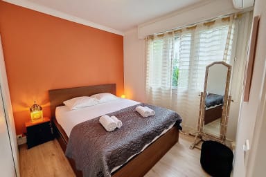 bedroom with bathroom