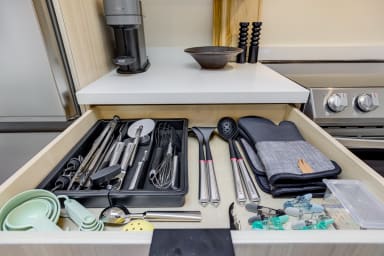 Cooking essentials provided.